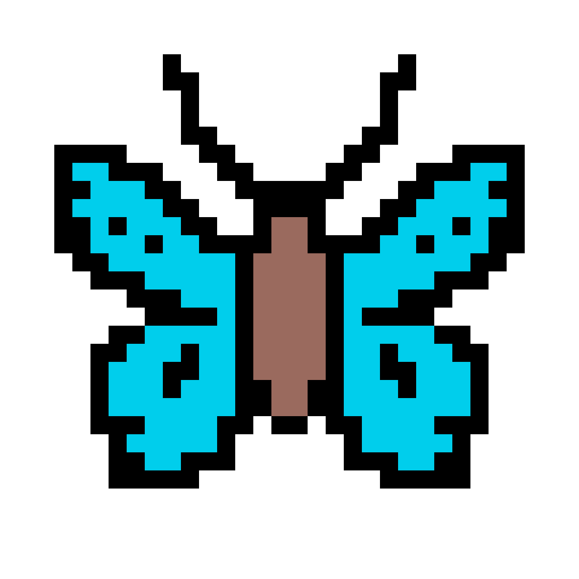Pixilart Blue Butterfly Animation by PixelDuster