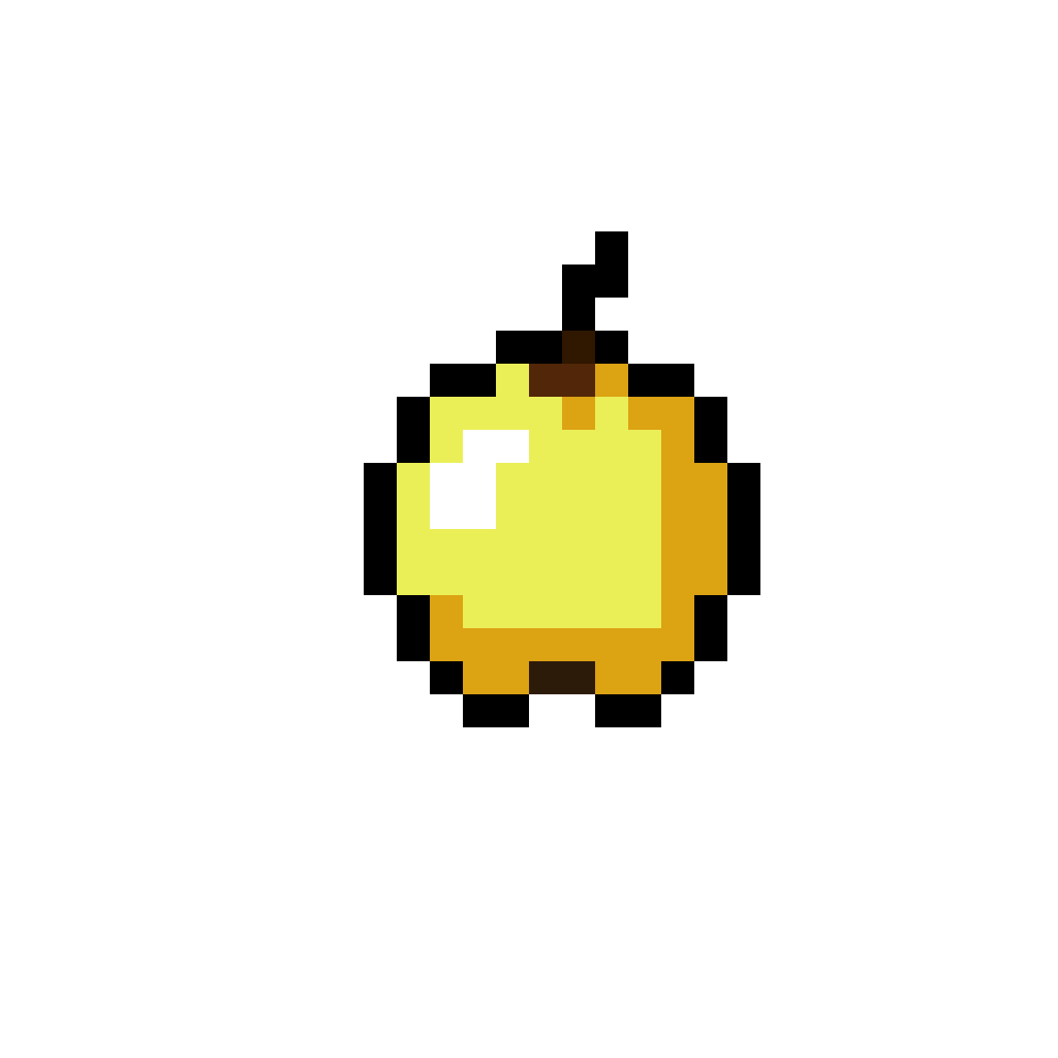 Pixilart Minecraft Golden Apple by LordVortech
