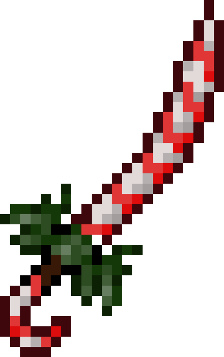 Pixilart Candy Cane Sword by JmPlayz