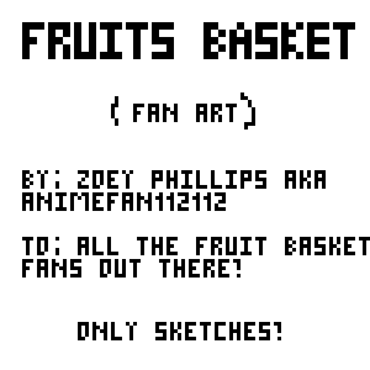 Pixilart Fruit Basket Anime GIF by AnimeFan112112