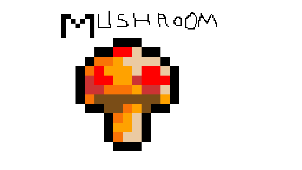 Pixilart Terraria Mushroom by BlueBurger14