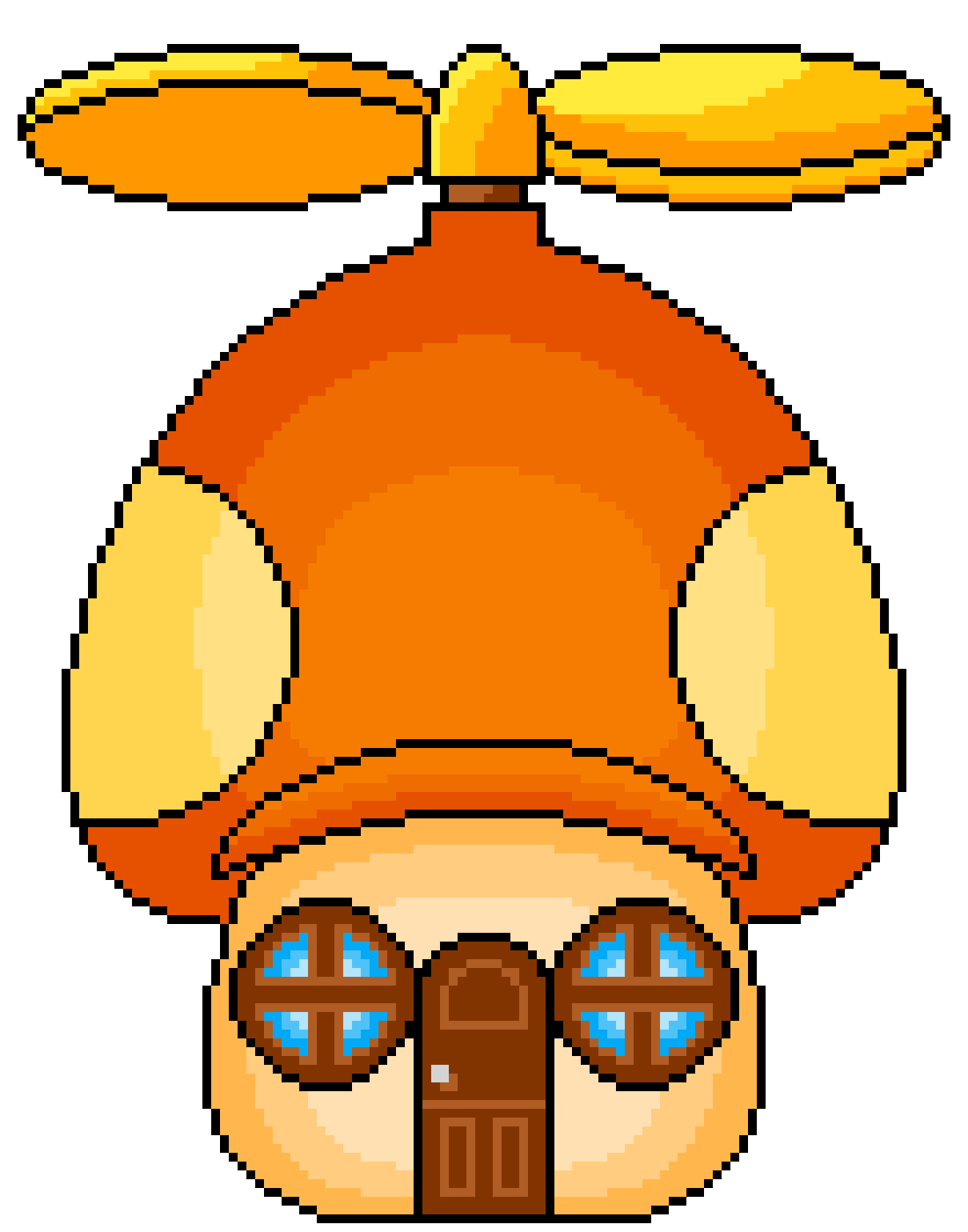 Pixilart Propeller Toad House by P1X3LM4T10N5