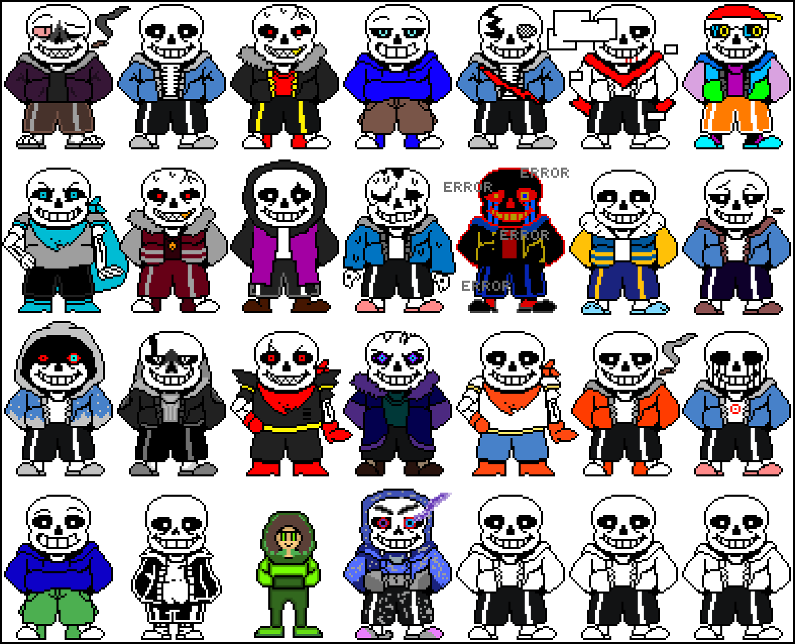 Editing Sans Sprite Free online pixel art drawing tool Pixilart