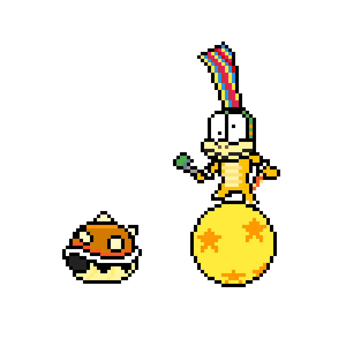 Pixilart Lemmy Koopa pixel art by Supercat1198