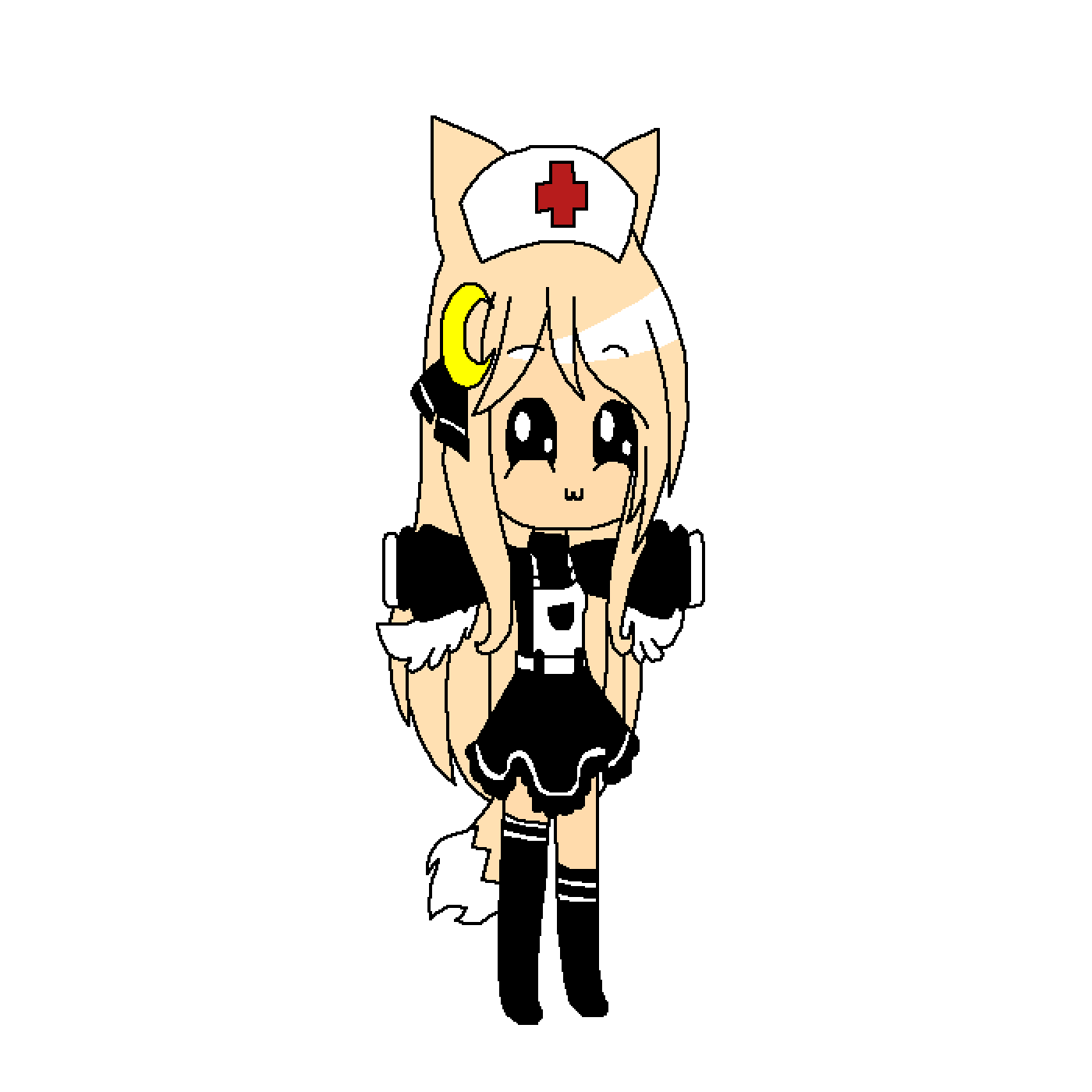 Pixilart CuTe gAcHa nUrSe by esantiag