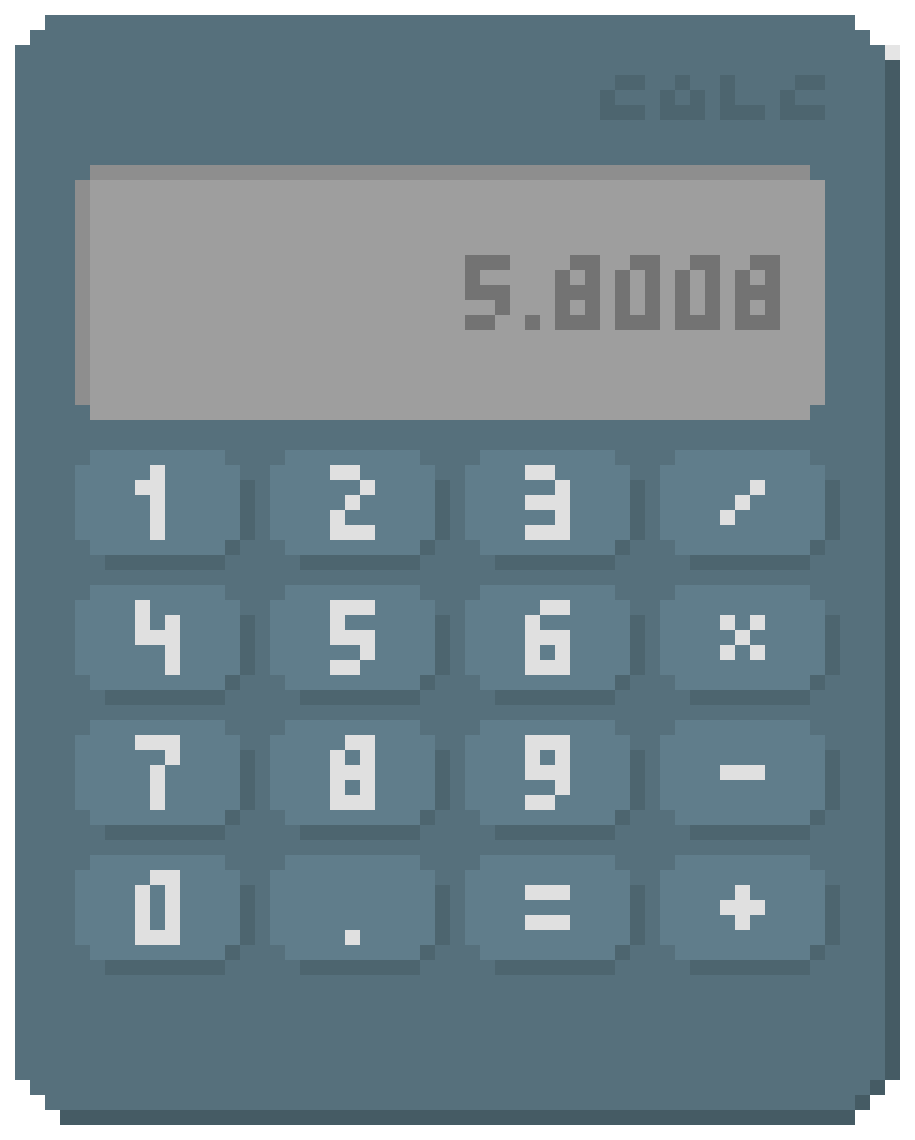 programma scolastico qualunque Senso tattile pixel art calculator