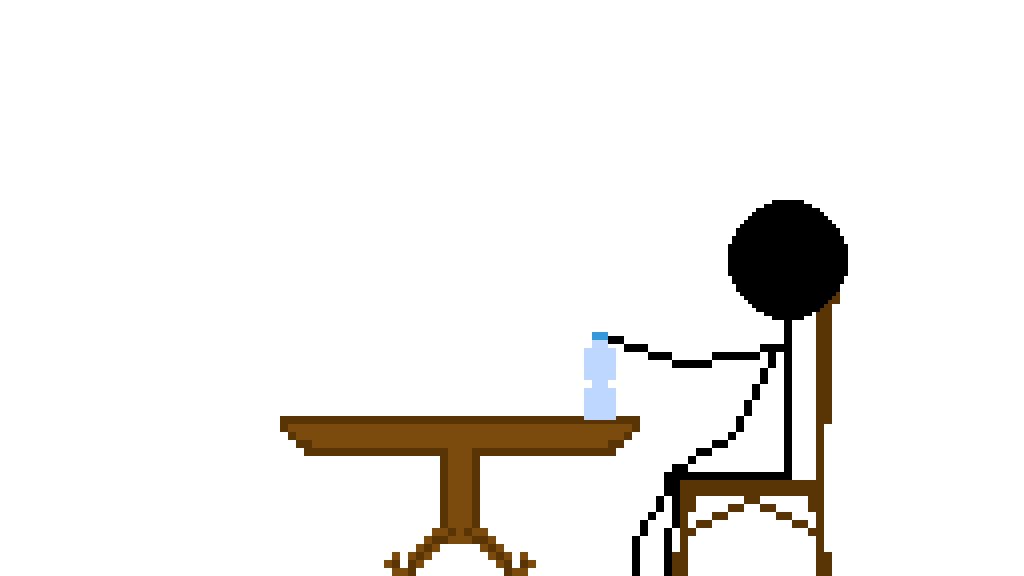 Pixilart Bottle flip by UnknownShadow27