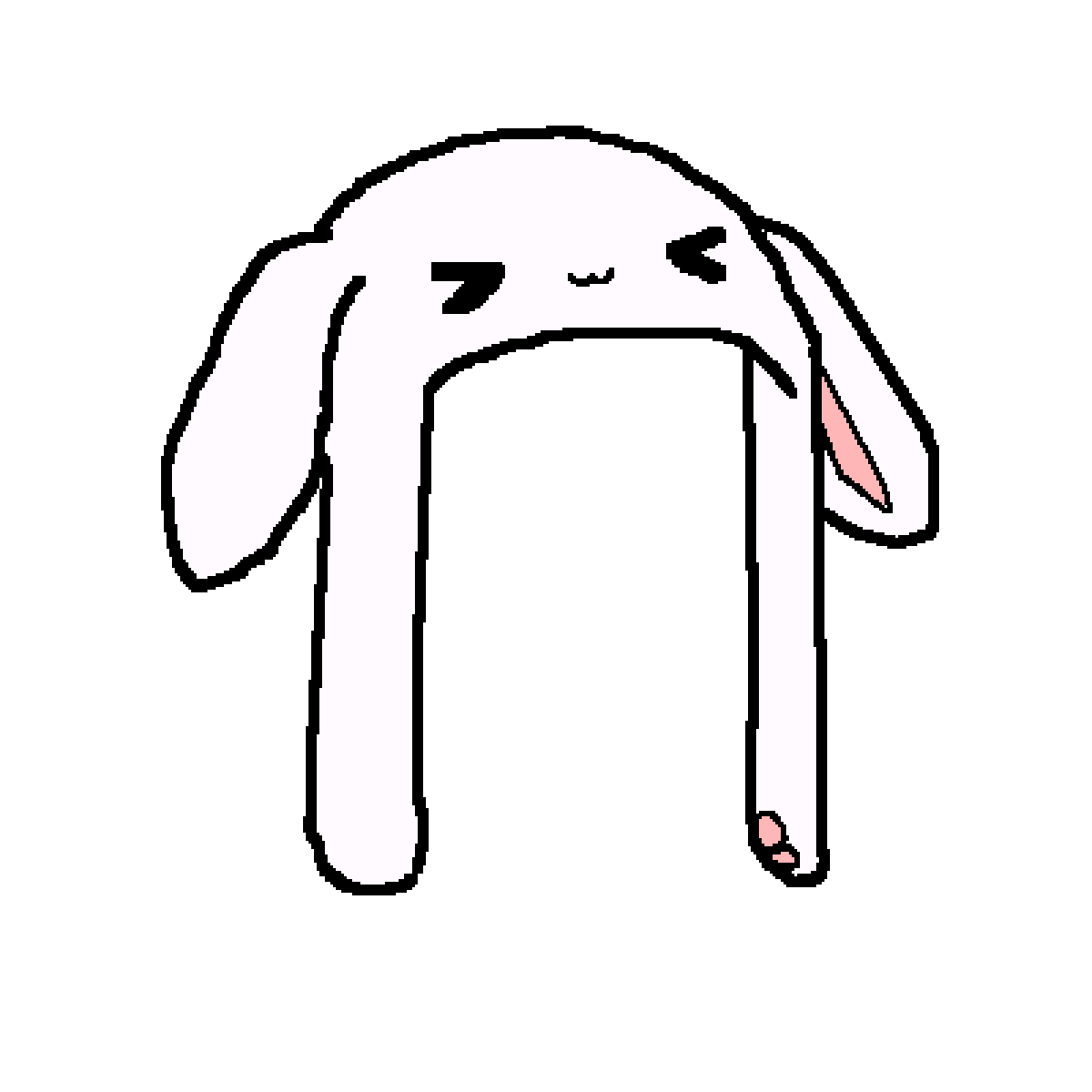 Pixilart bunny hat by ilybydlm