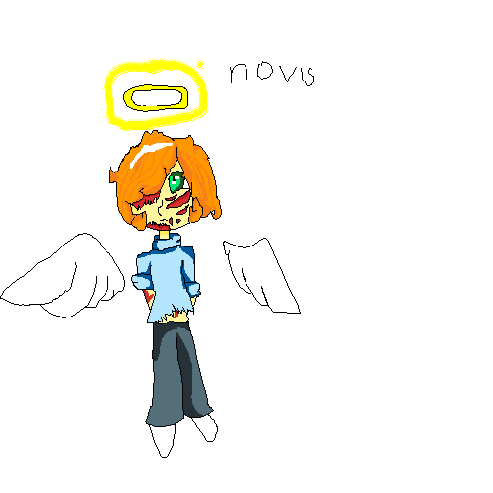 Pixilart arty the angel boi by cloudiseous