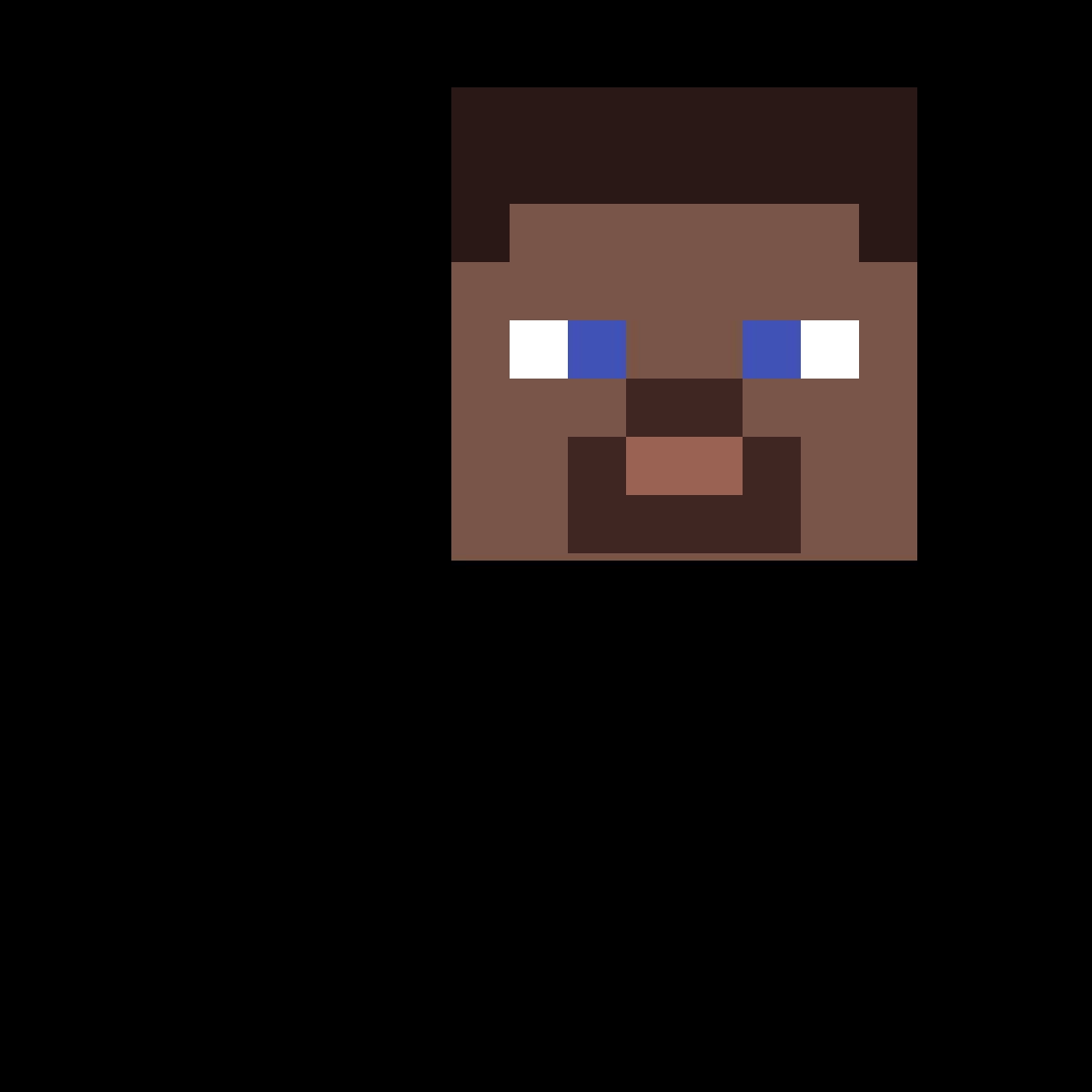 Steve Head Minecraft Pixel Art