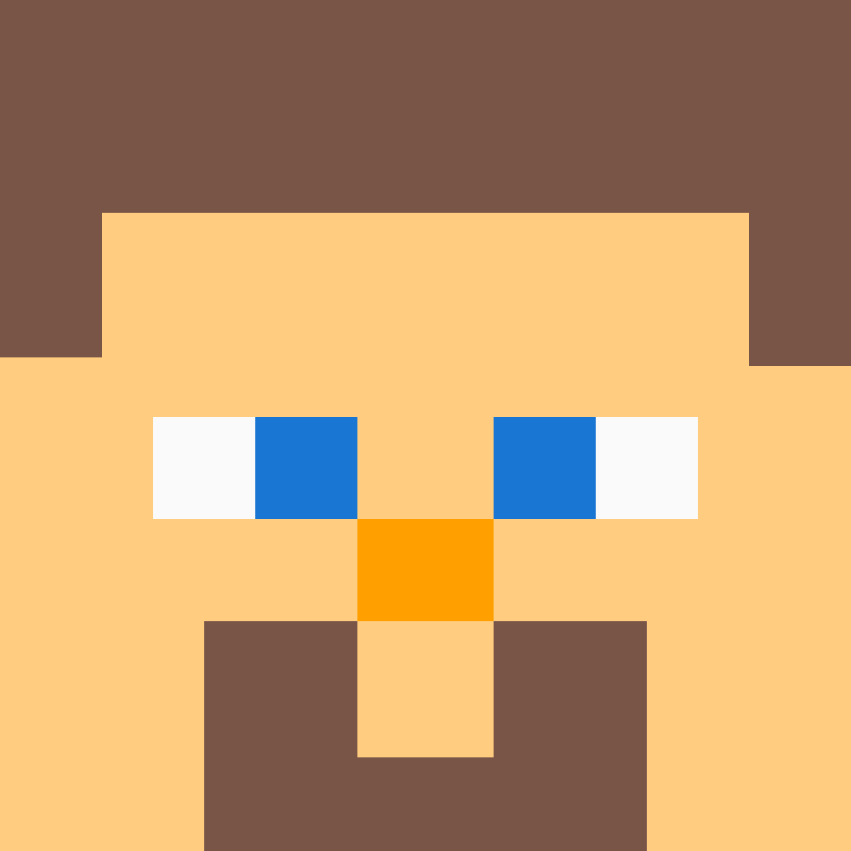 Steve Head Minecraft Pixel Art