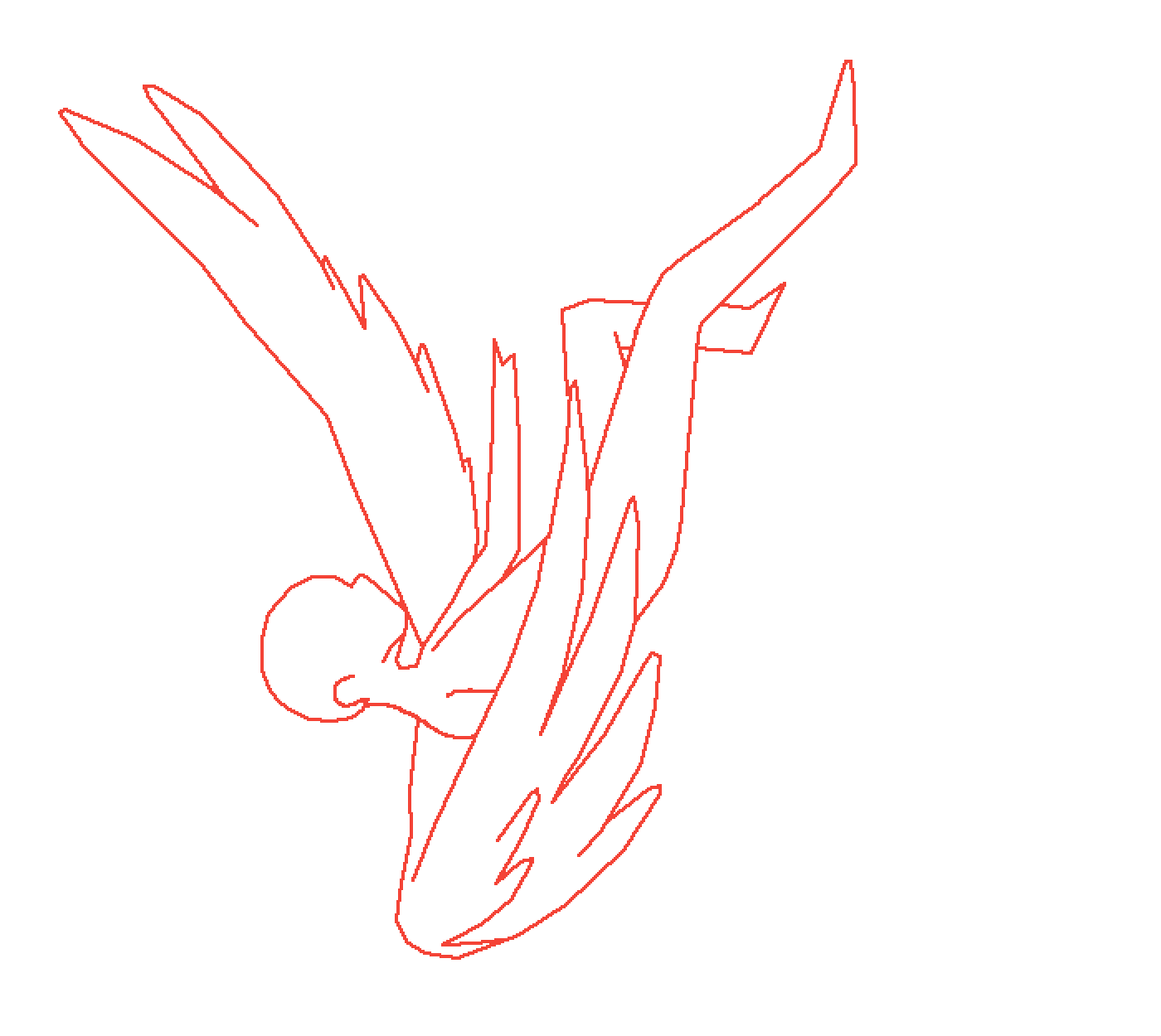 Pixilart Falling Angel Base by BiggieBaseBoi