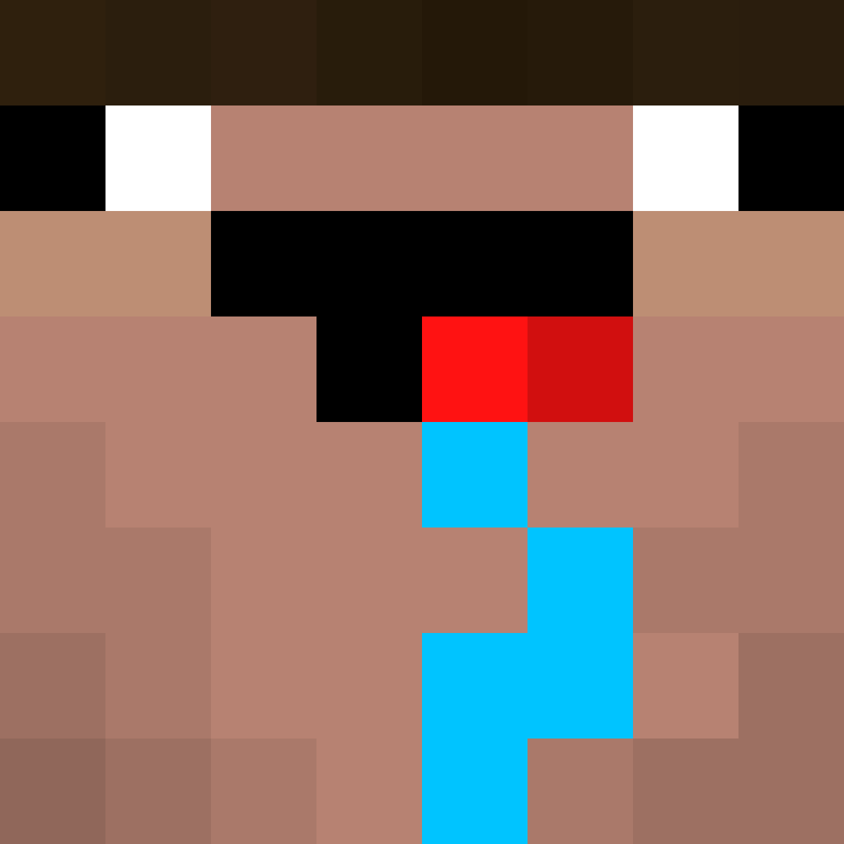 Pixilart Minecraft noob face by Gummybearman06