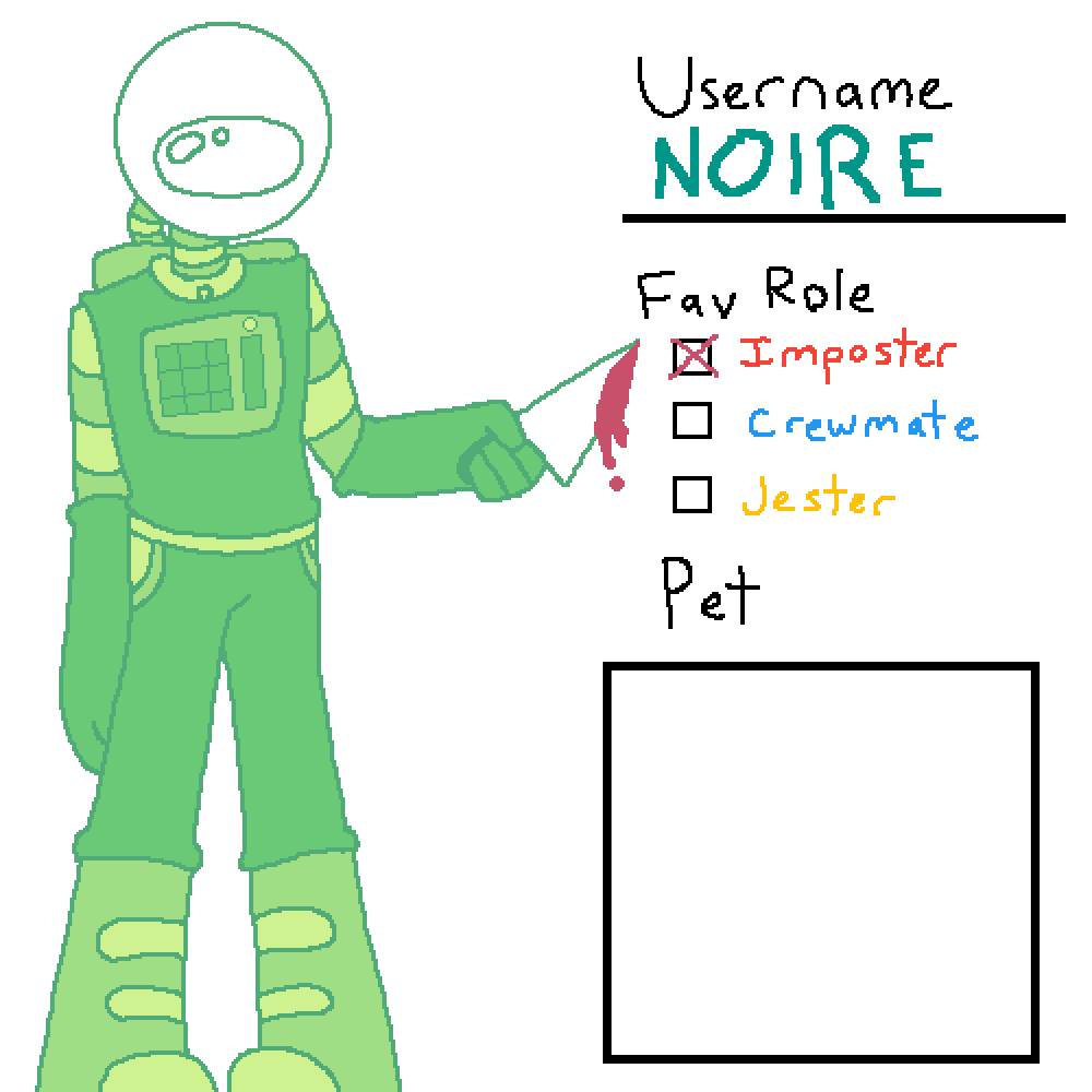 Pixilart Among Us Oc by coffeeoverdose