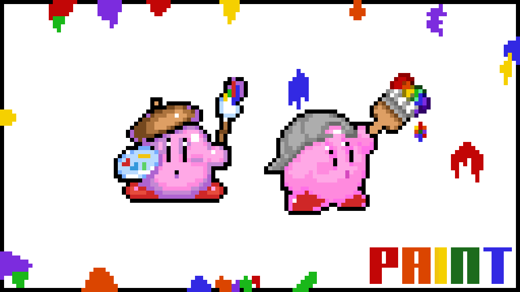 Pixilart Paint Kirby Wallpaper by XplosiveMushrm
