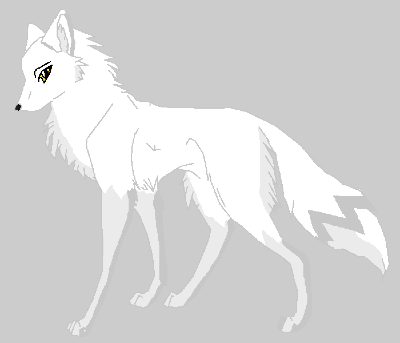 Pixilart arctic wolf by Kaizenoexe