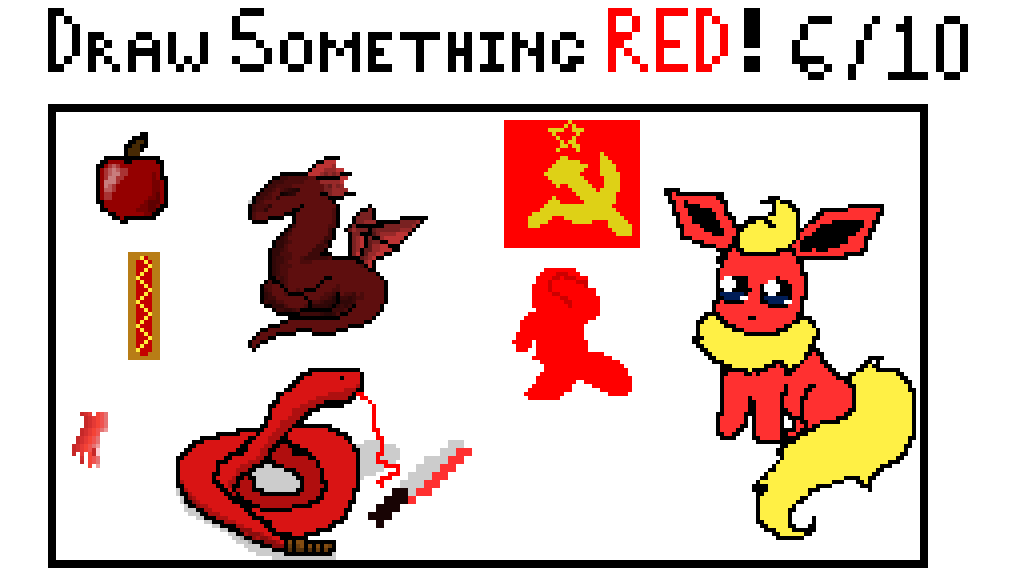 Pixilart Draw something red collab by Bigermax25