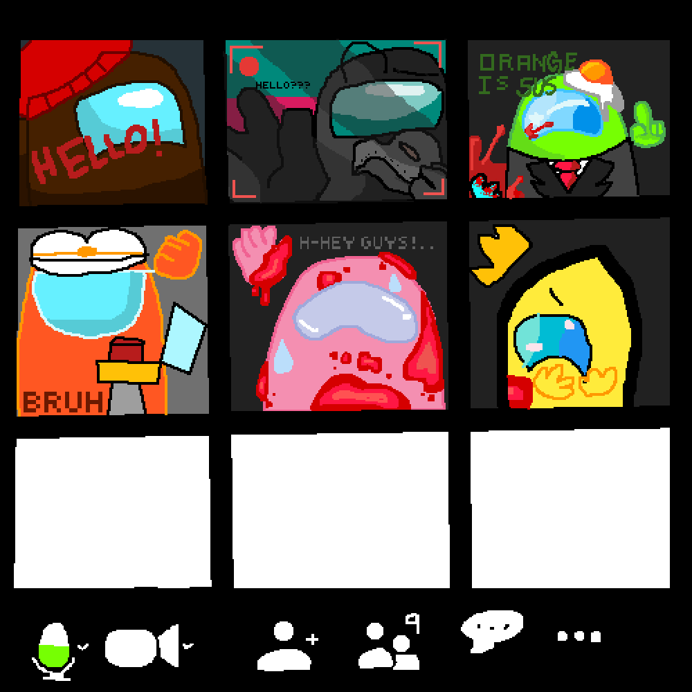 Editing Among Us Zoom Meeting Free online pixel art drawing tool