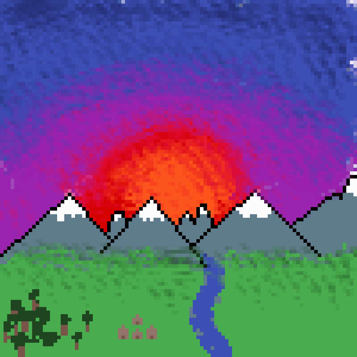 Pixilart sunrise gif by noahwpeytonn