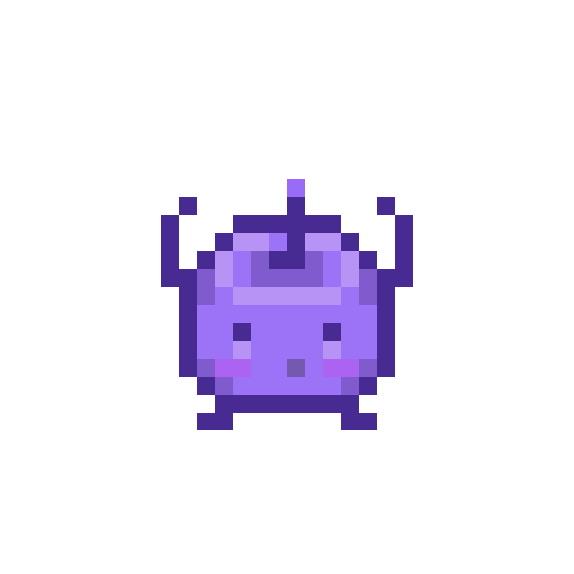 Pixilart Purple Junimo by PixelPrince