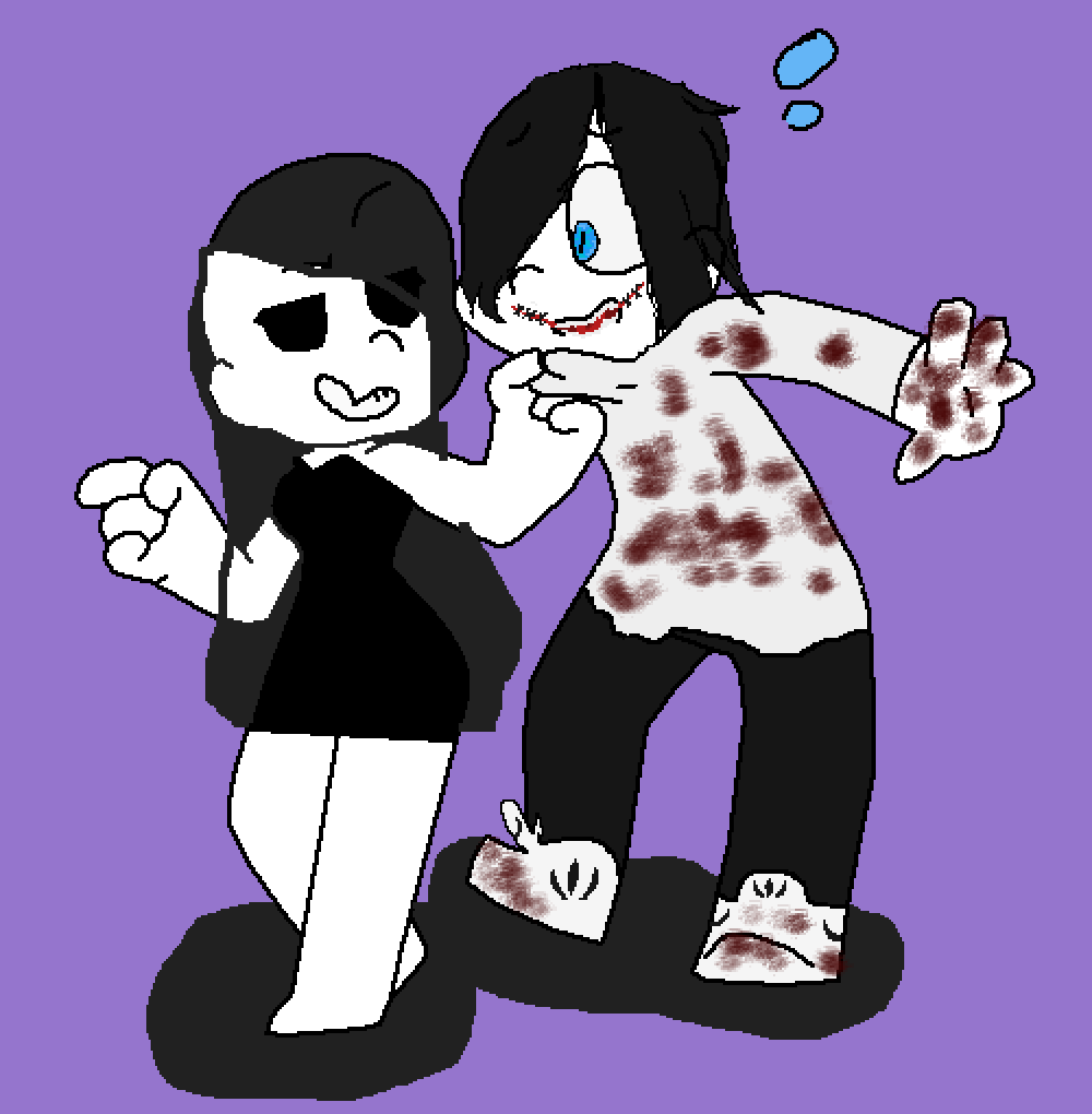 Pixilart Jane x Jeff!!!!!!! by SADLuke