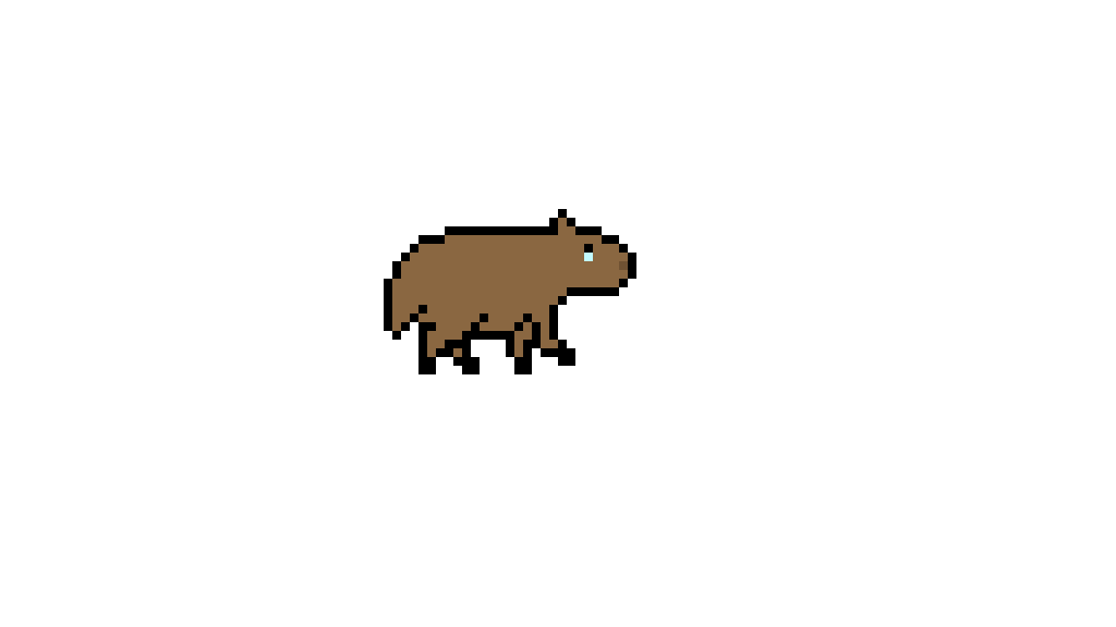 Pixilart Crying Capybara by FloweyDreemurr