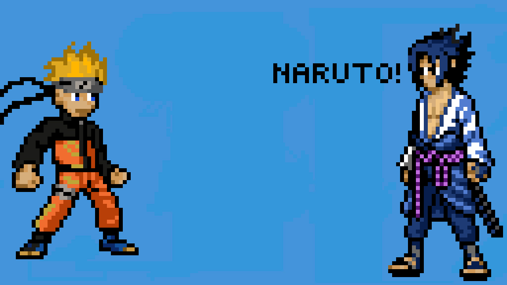 Naruto Vs Sasuke Gif Pixel