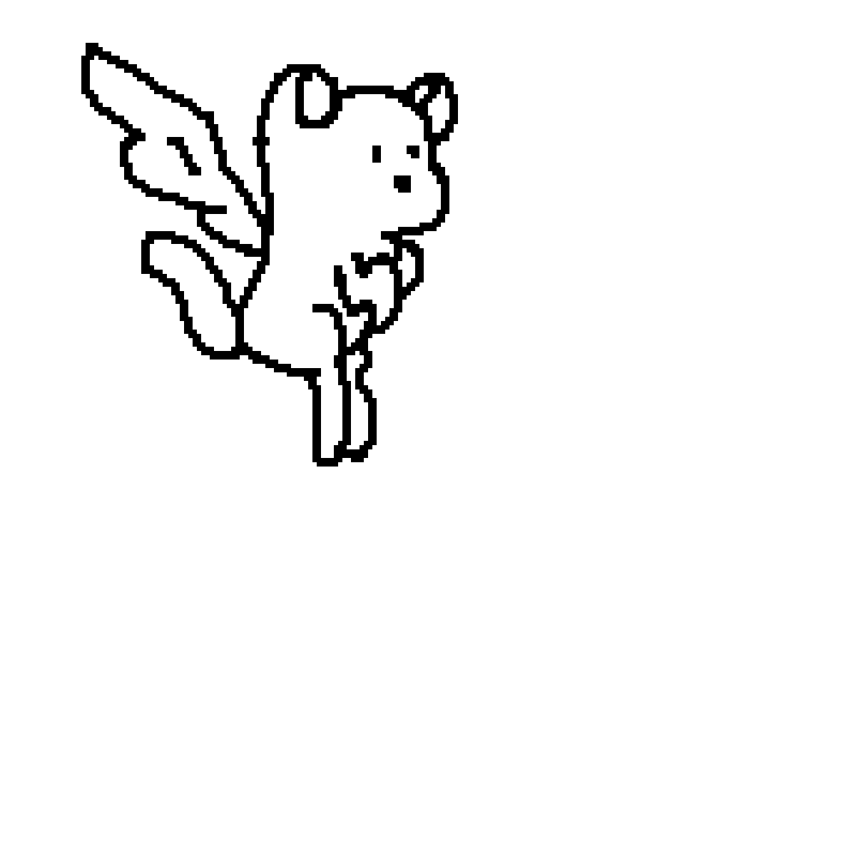 Pixilart flying cat by YoonGiHoSeok