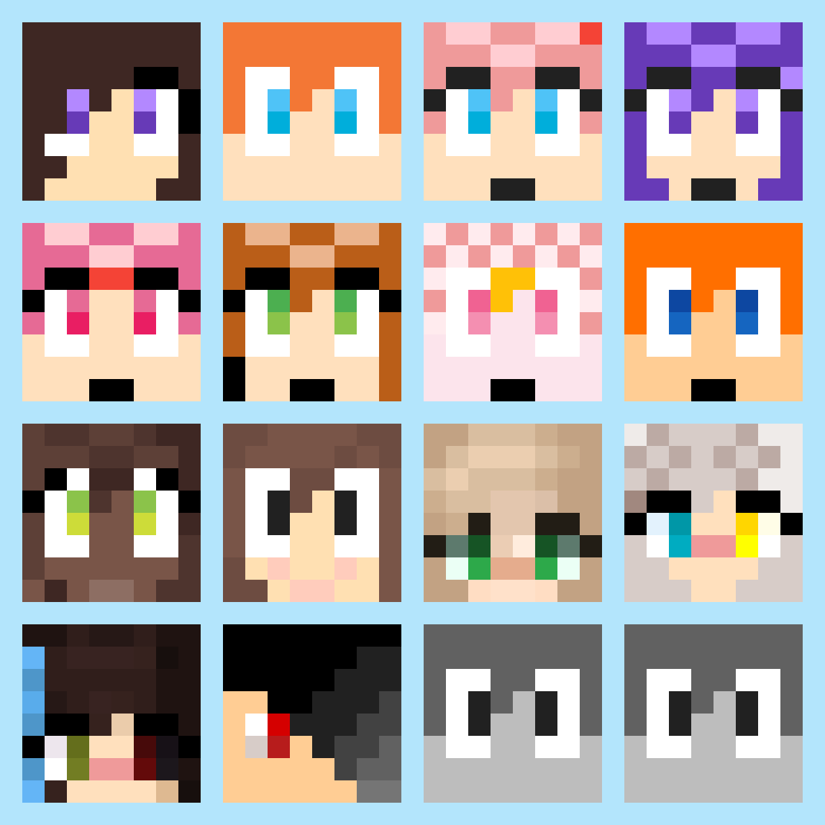 Minecraft Skin Heads