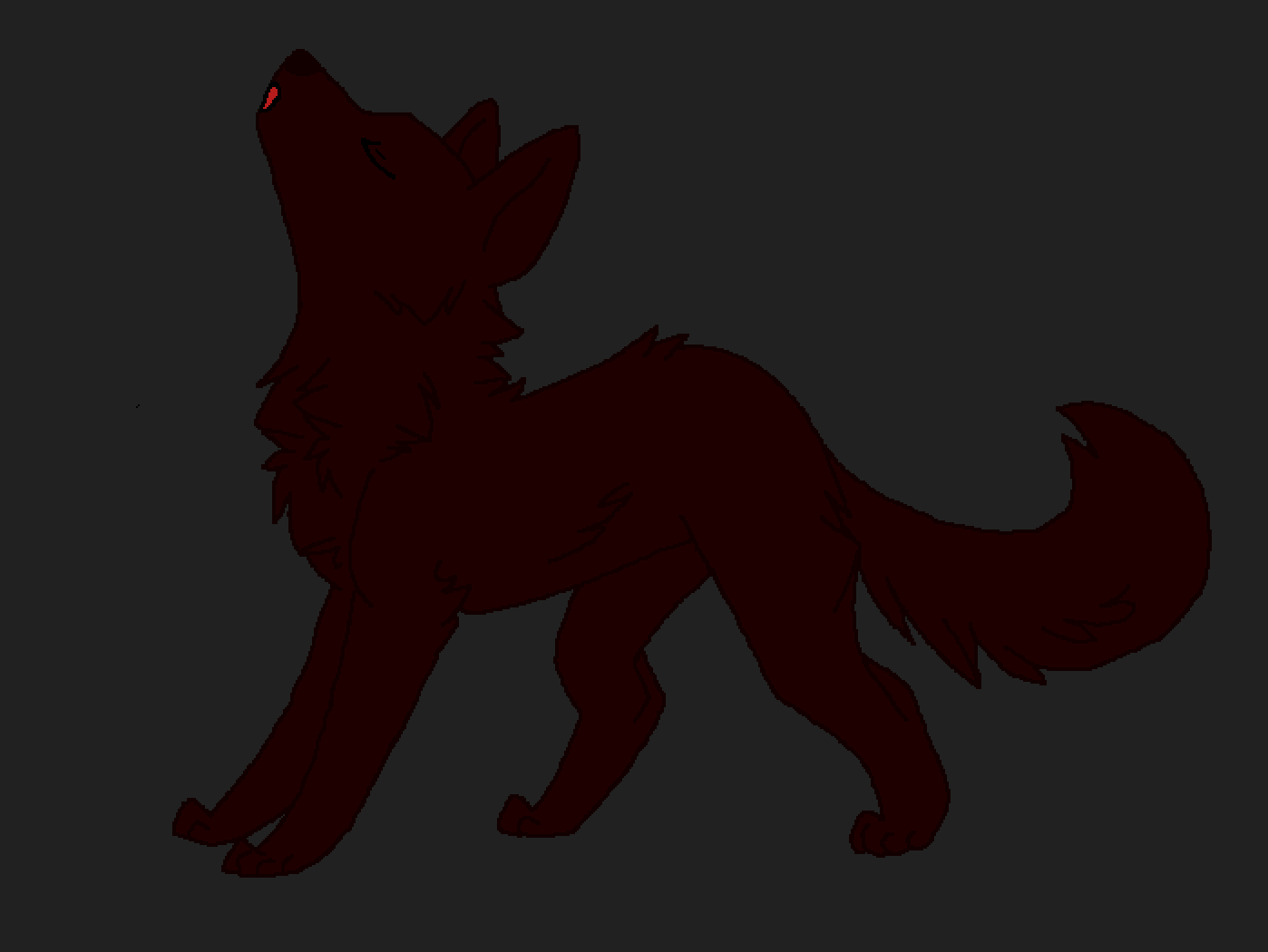 Red Wolf Howling Gif