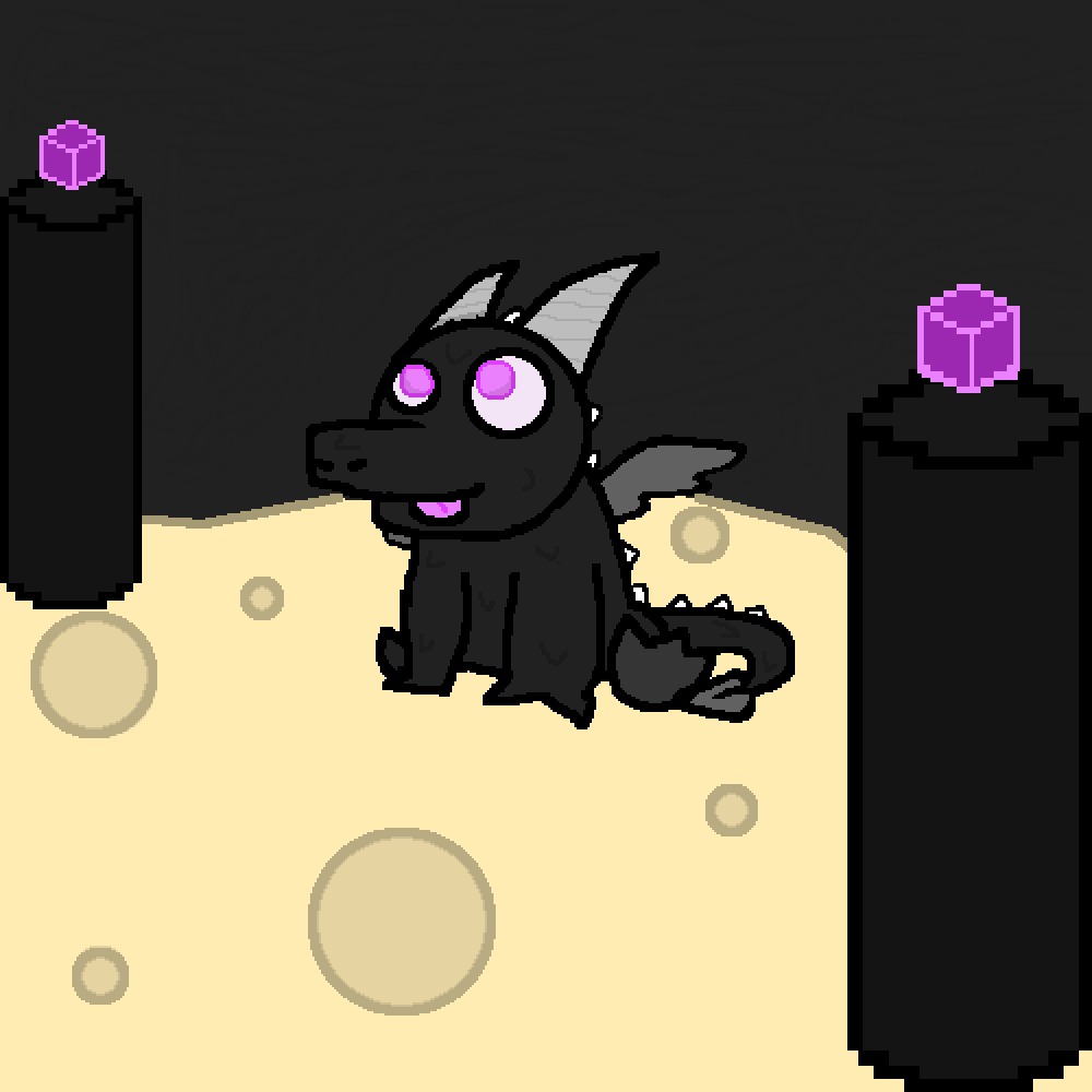 Minecraft Wallpaper Baby Ender Dragon