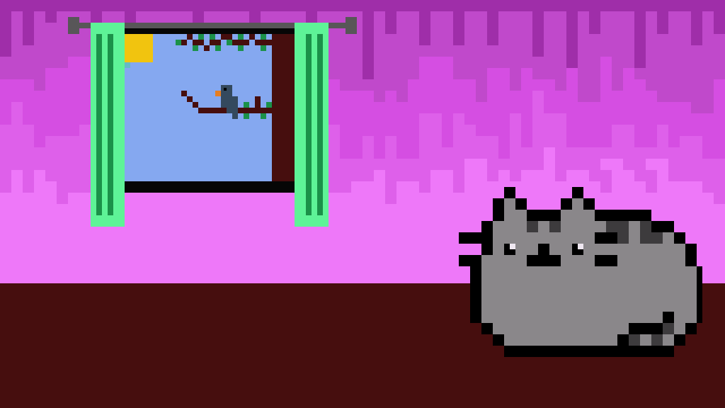Pixilart pusheen's house by Nightblossom
