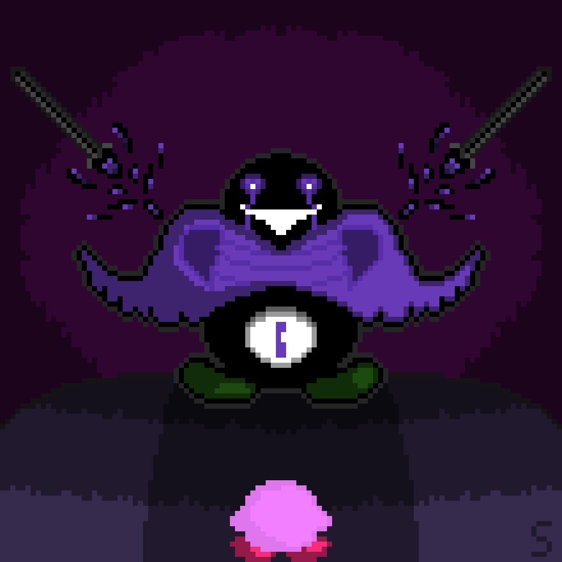 Pixilart Nightmare Tyrant (My original Kirby villain) (Updated) by