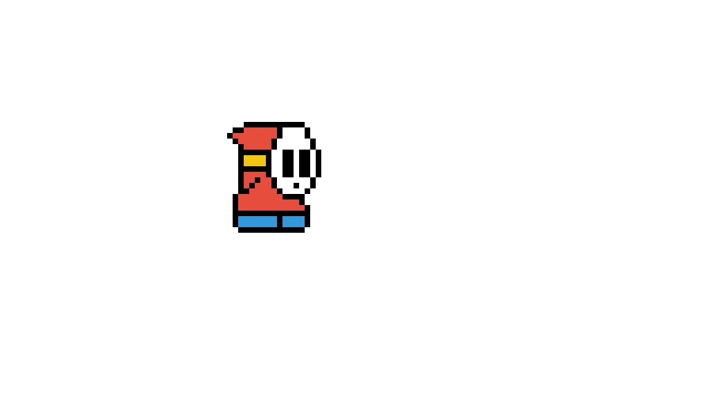 Editing Shy Guy Wink Gif!!! COOL Free online pixel art drawing tool