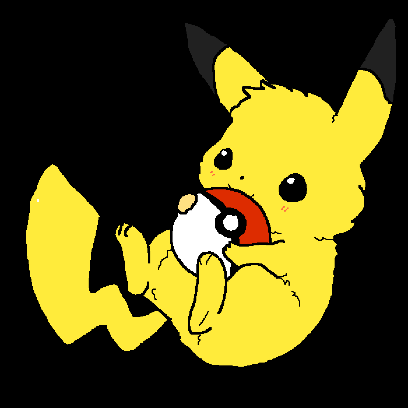 Pixilart baby pikachu by sonicfan2009
