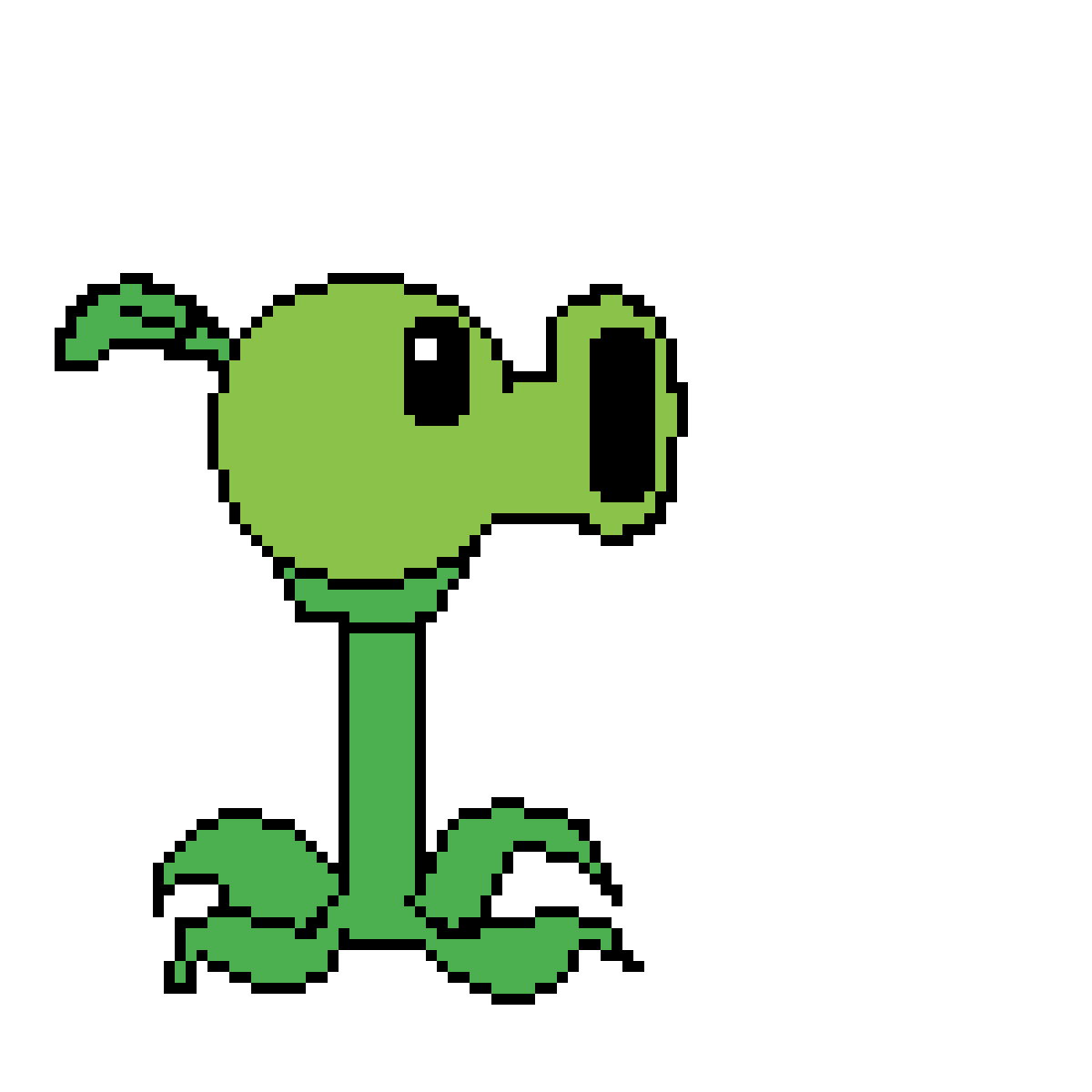 Pixilart Peashooter (animated) by Charaocs