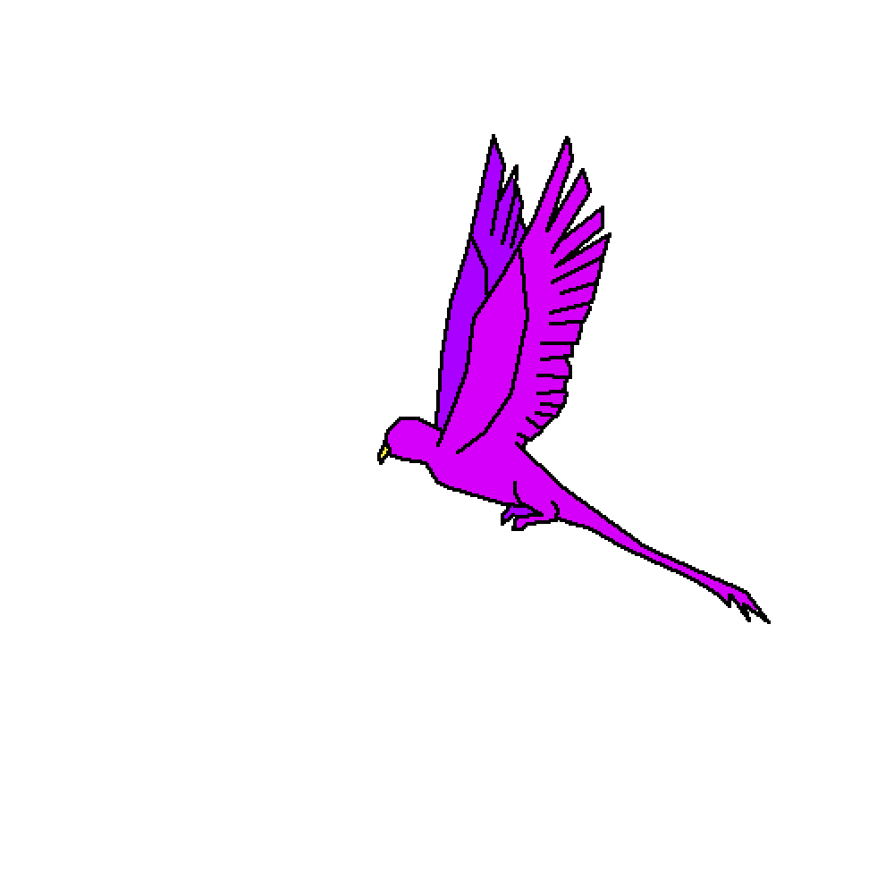 Pixilart Bird Flying Gif Base by 8324