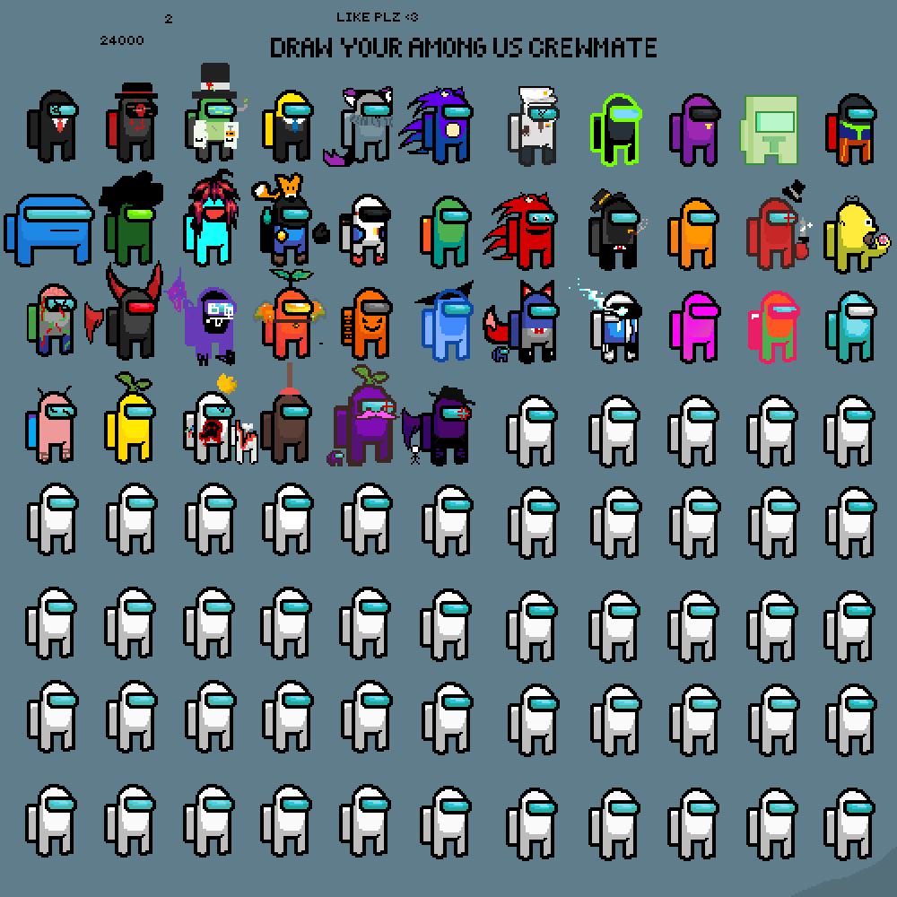 Editing among us avatar show Free online pixel art drawing tool