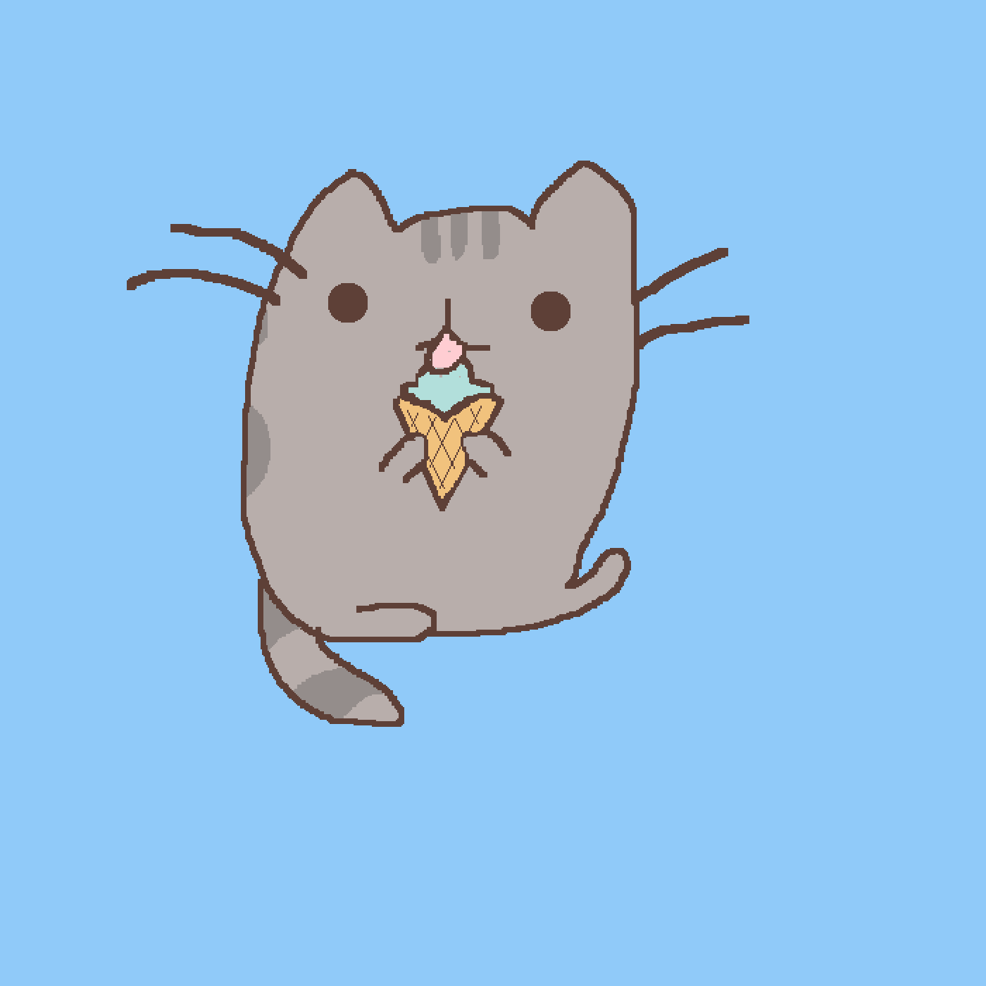 Pusheen Ice Cream Gif