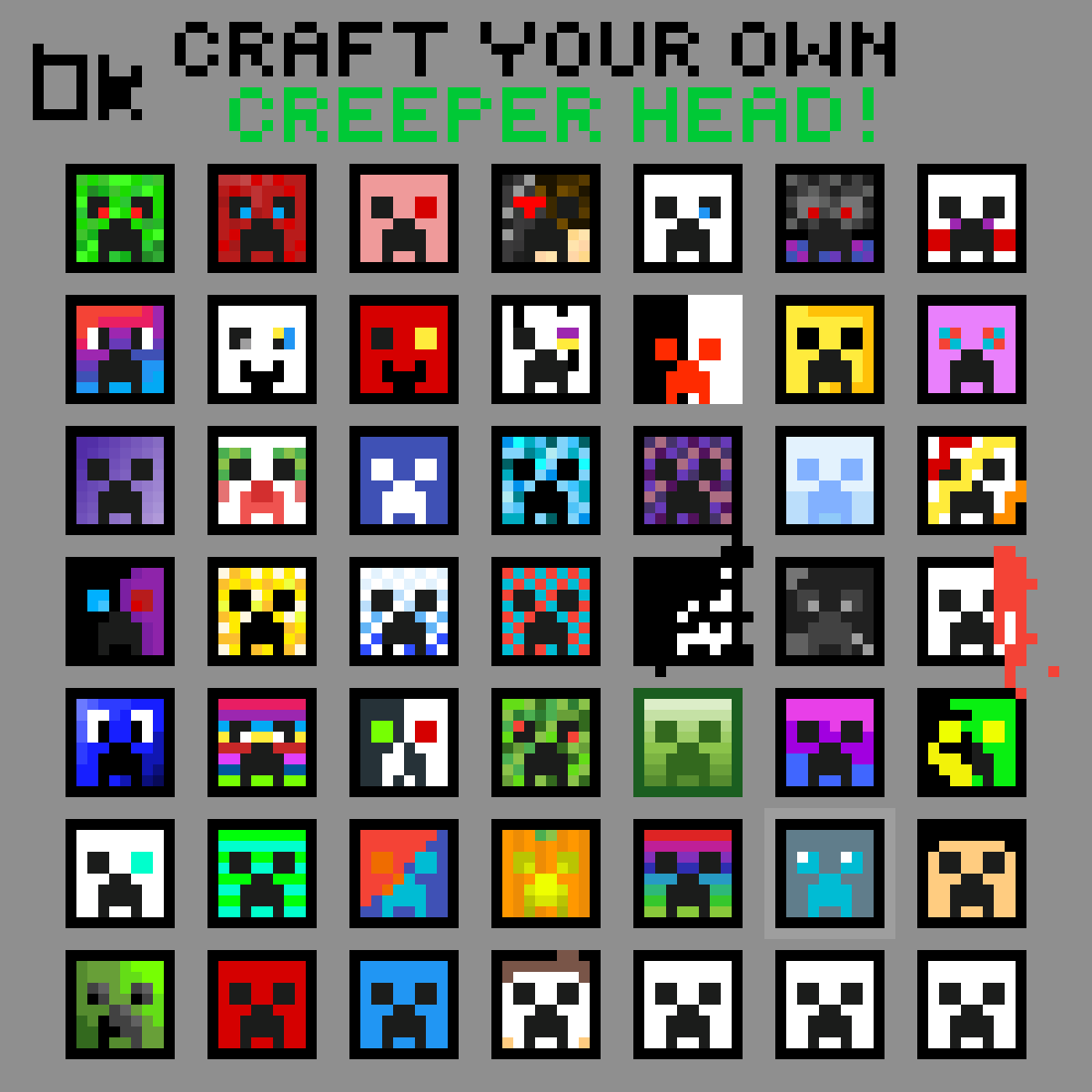 Creeper Pixel Art