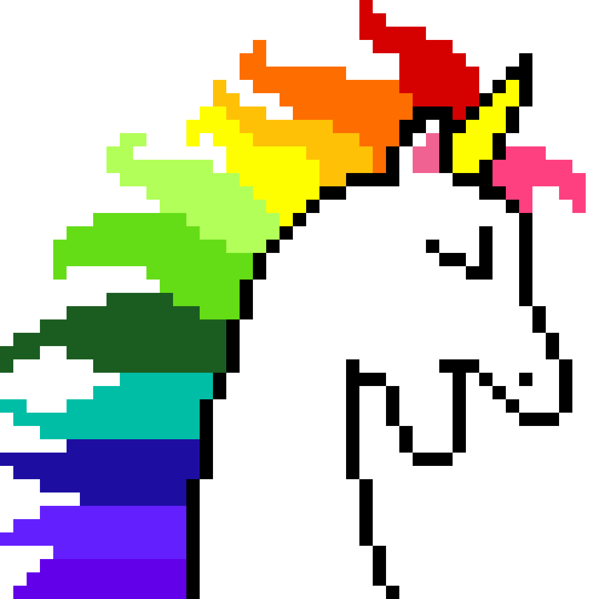 Unicorn Puking Rainbow Gif