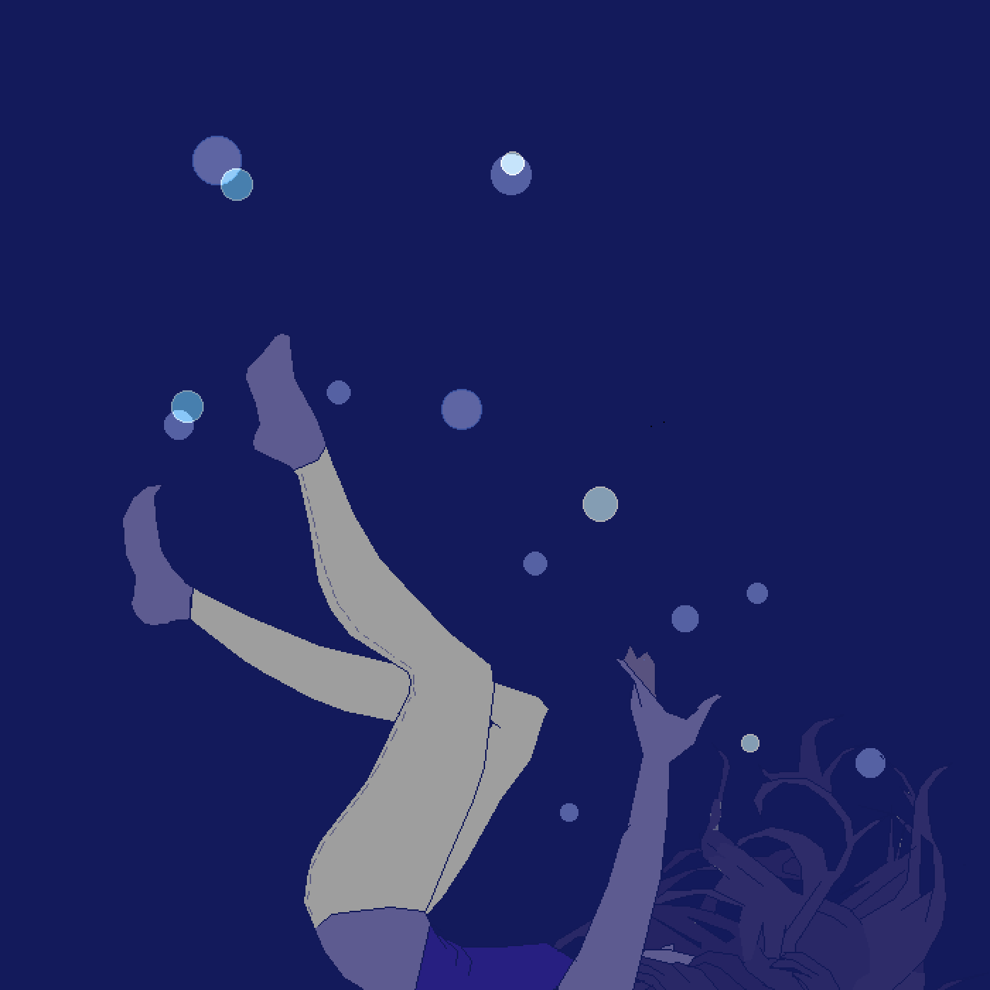 Girl Falling Into Water
