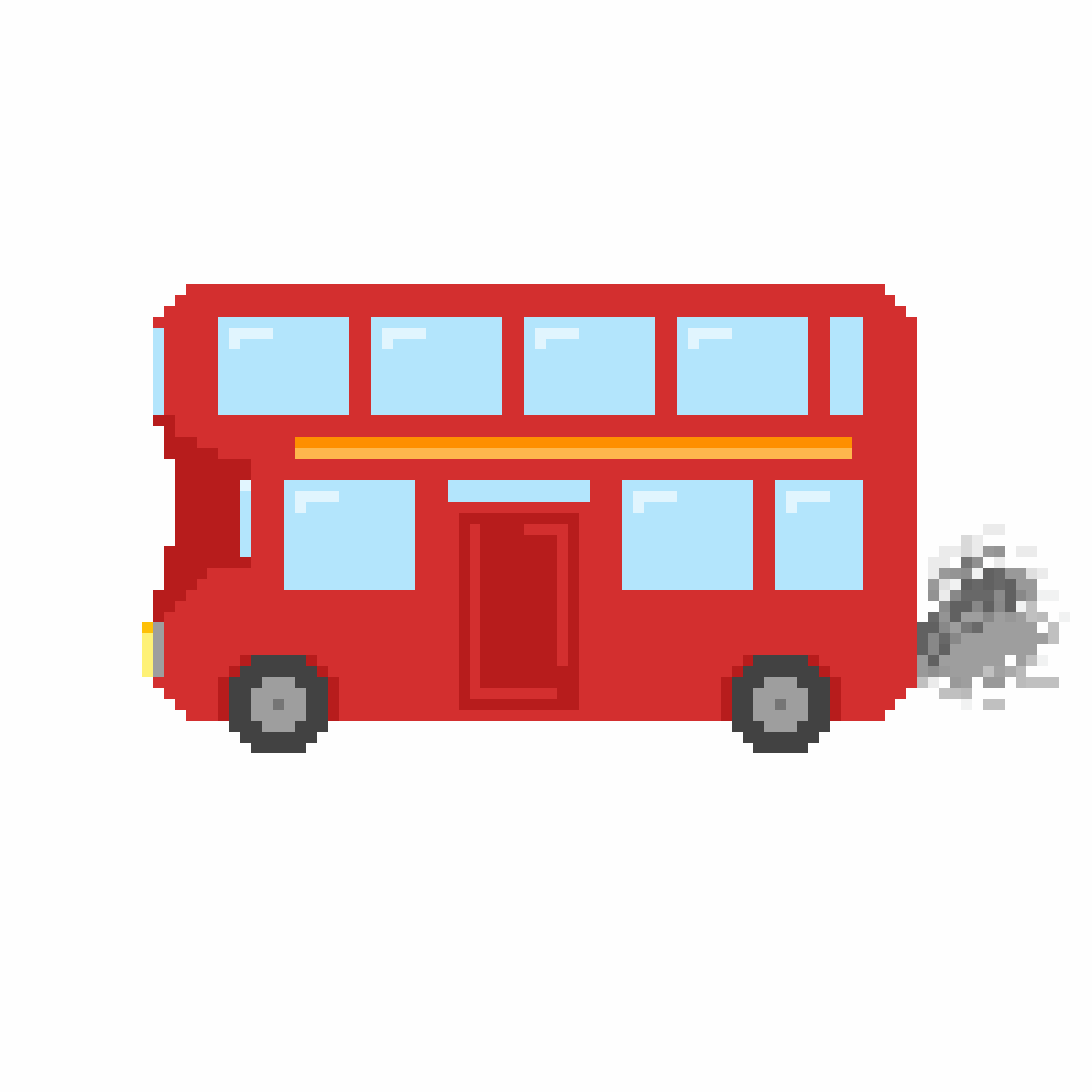 Pixilart Double Decker Bus by KawaiiDraws