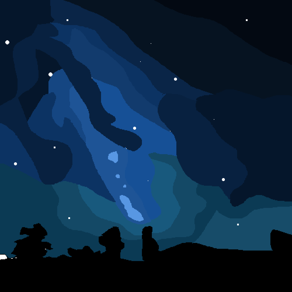 Pixilart Starry Night Sky by NixNox
