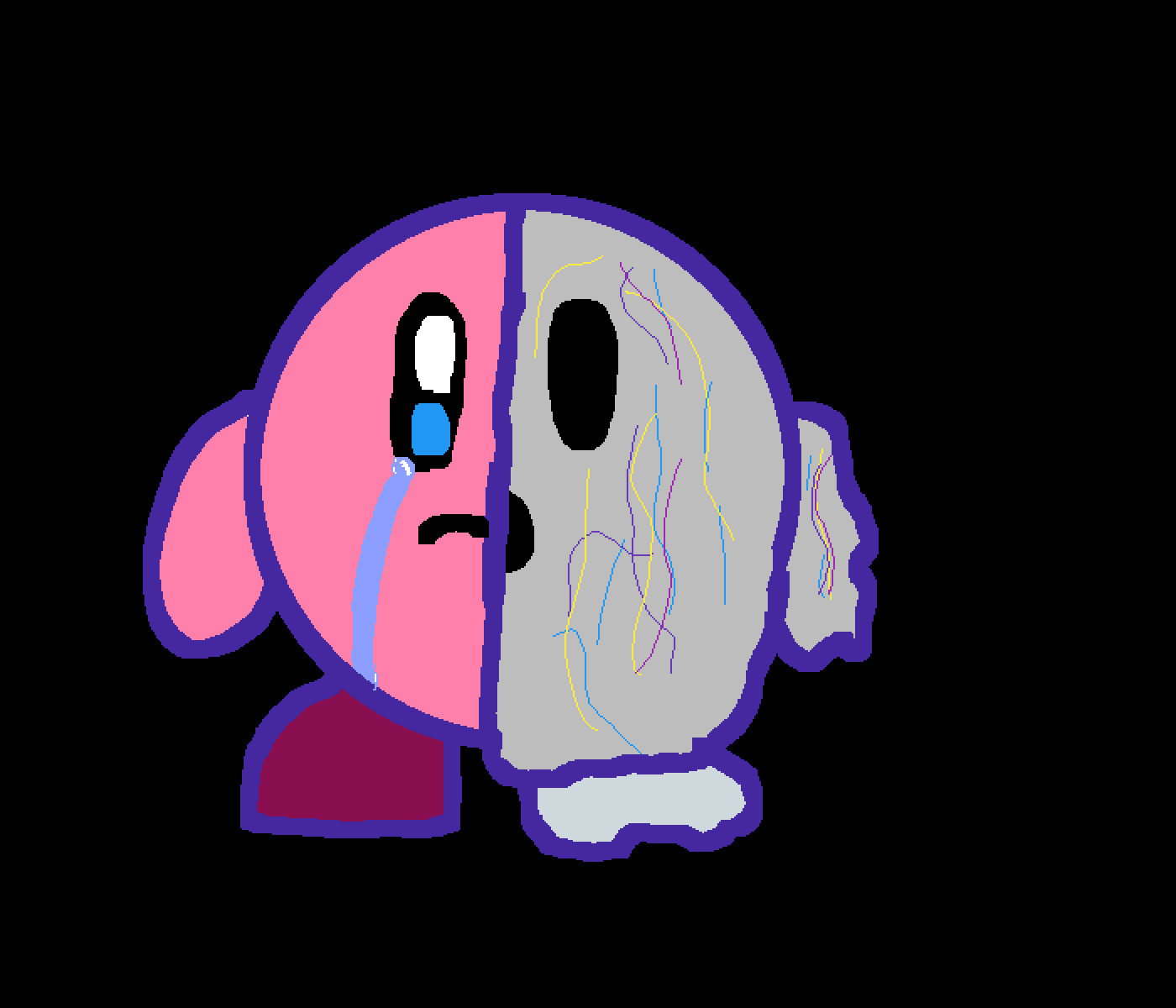Pixilart void kirby by 8bitoDeclan