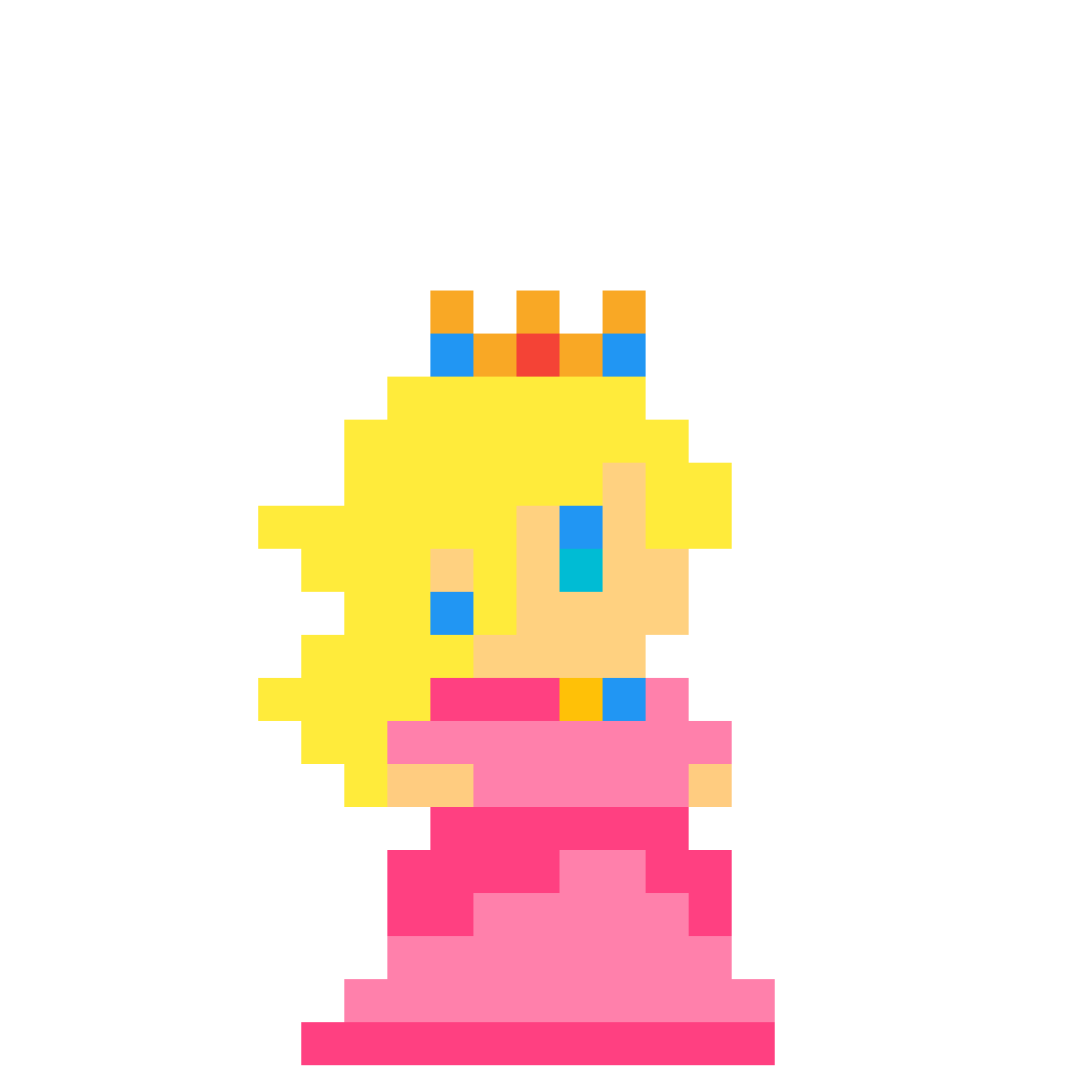 Peach Emoji Pixel Art
