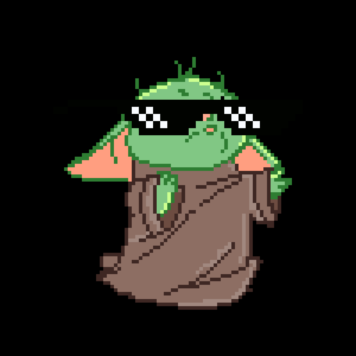 Editing baby yoda rocking Free online pixel art drawing tool Pixilart