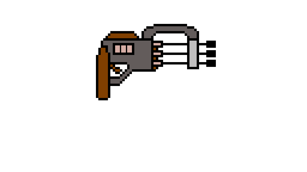 Pixilart triple laser gun (animation) by DamianMakowski
