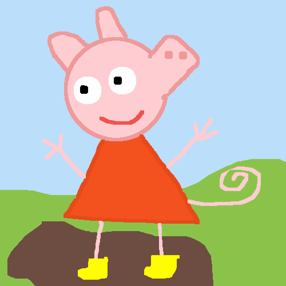 Pixilart Peppa pig by AvocadoFromMexi