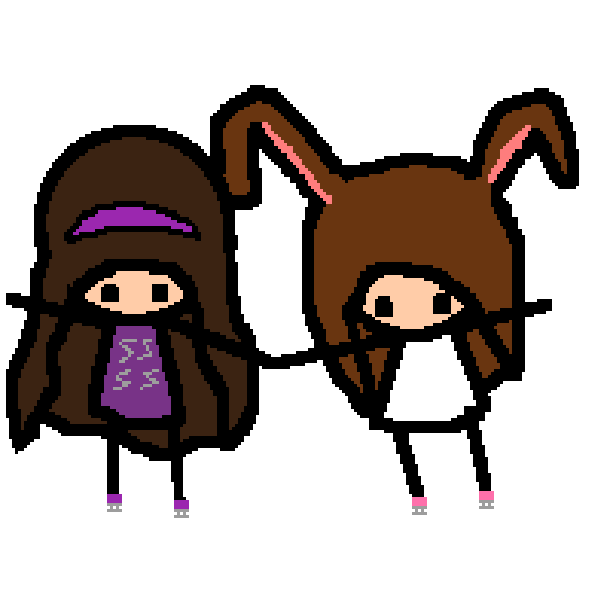 Pixilart Roller skating gif!! by LadyPixelLover